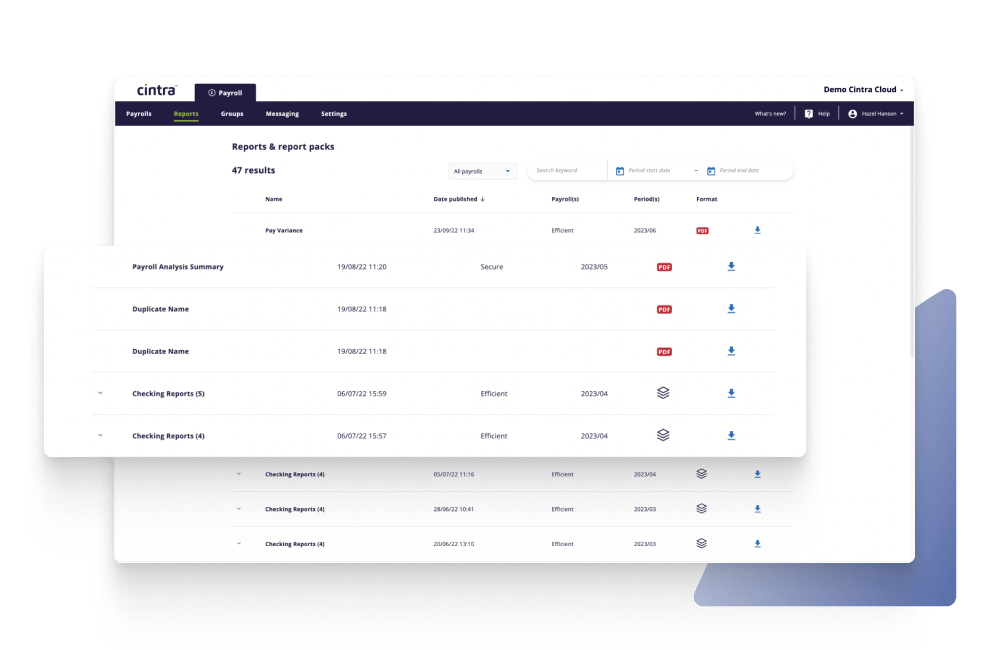 financial services payroll